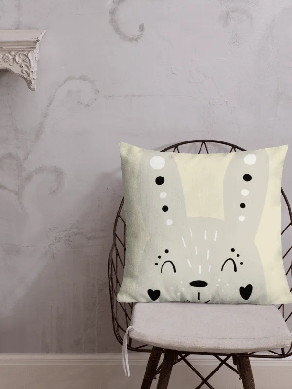Bunny Bliss All-Over Print Premium Pillow product image (9)