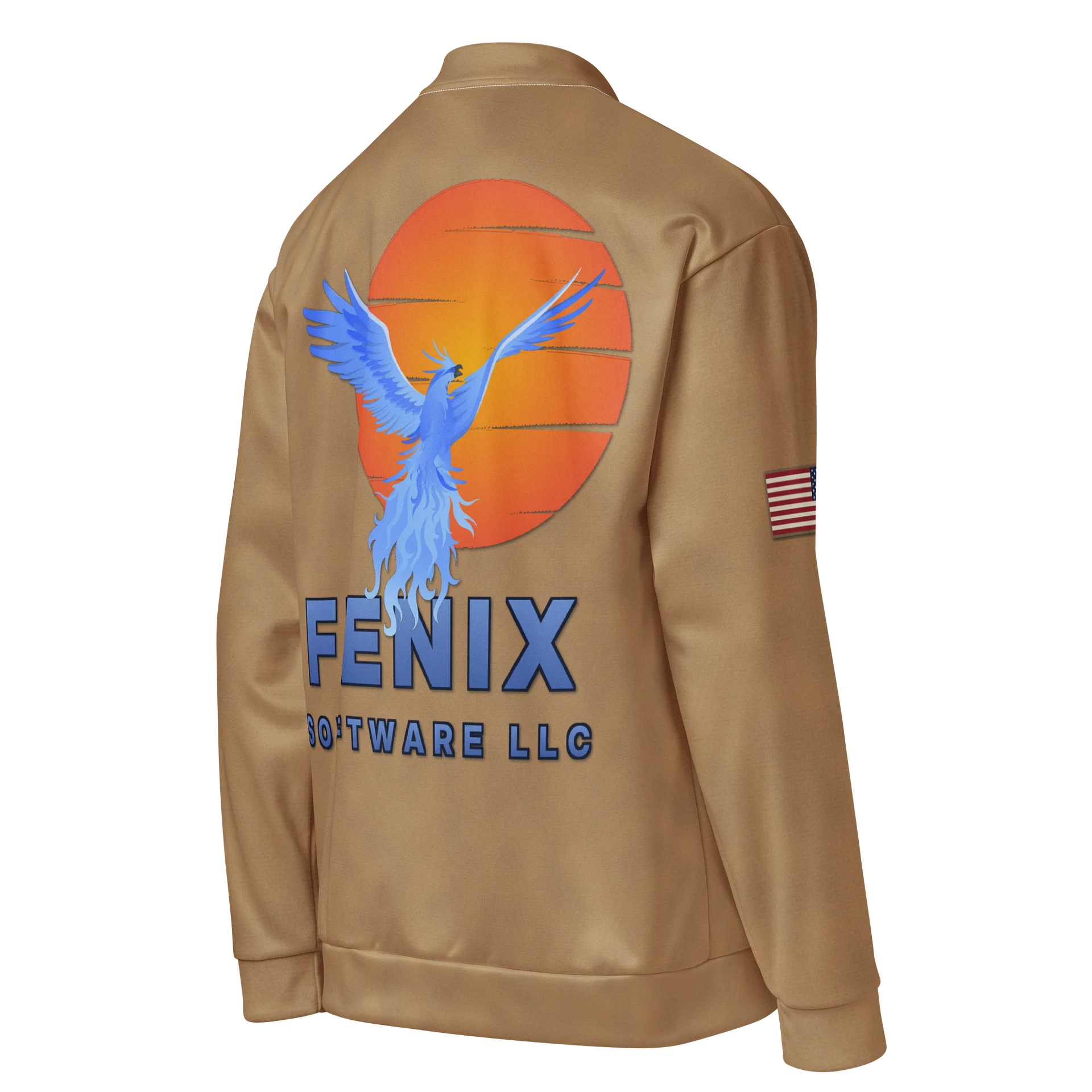 Fenix Software Phoenix Logo Bomber Jacket - Tan product image (4)