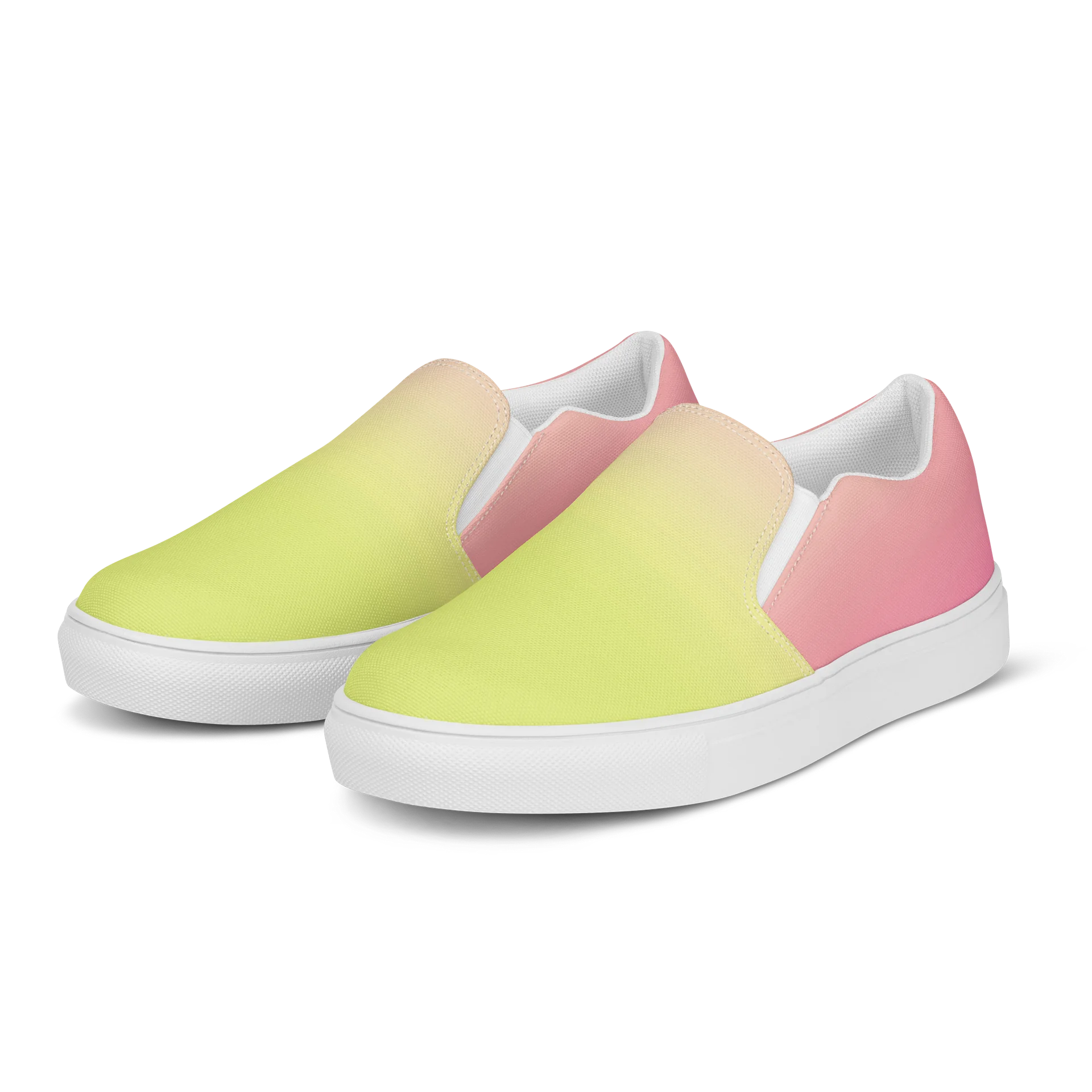 Pink Gradient Slip-On Canvas Shoes product image (3)