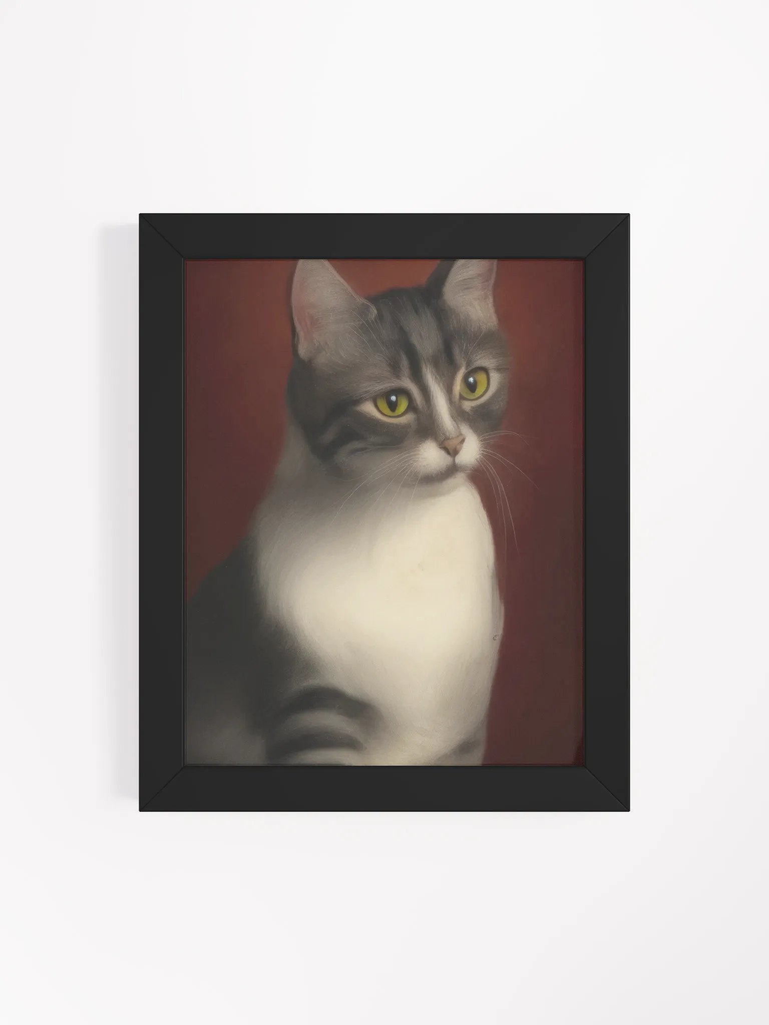 Cat Portrait Framed Matte Artprint product image (10)