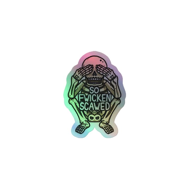 Holo So Fwicken Scawed Sticker product image (1)