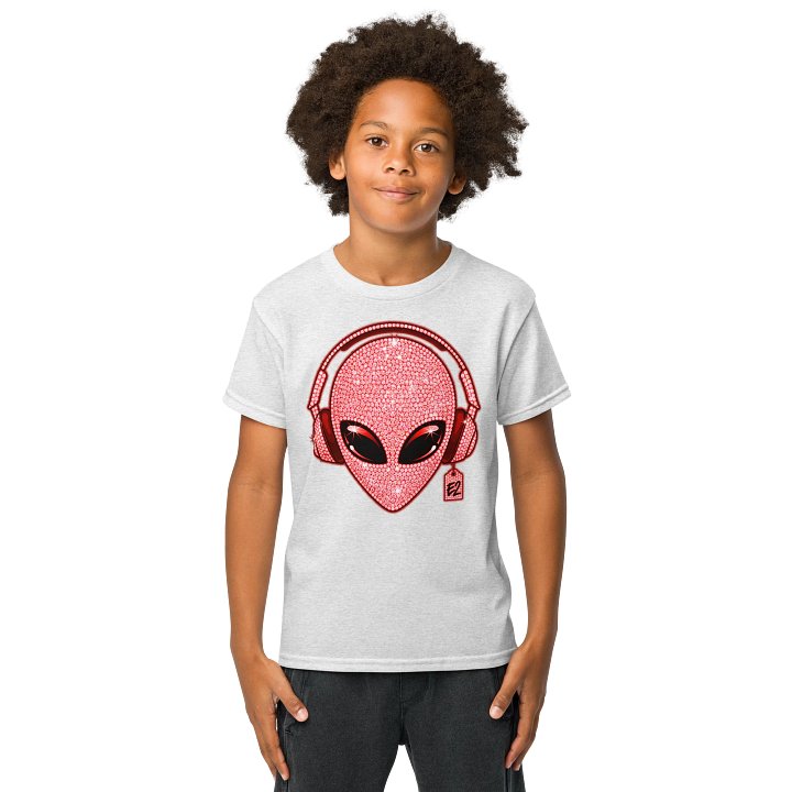 Kids Red Diamonds e² Alien Logo Printed Tee product image (3)