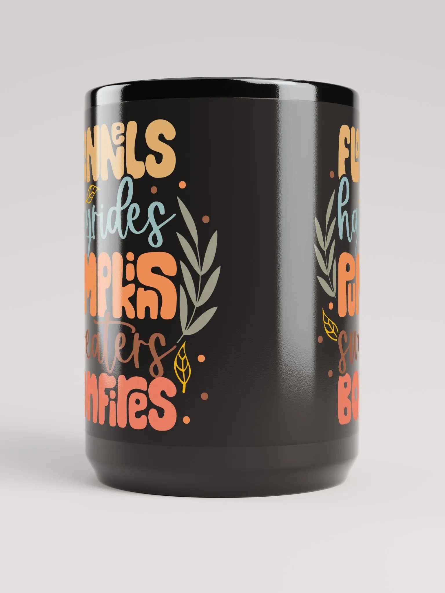 Flannels * Hayrides * Pumpkins * Sweaters * Bonfires-Mug product image (5)