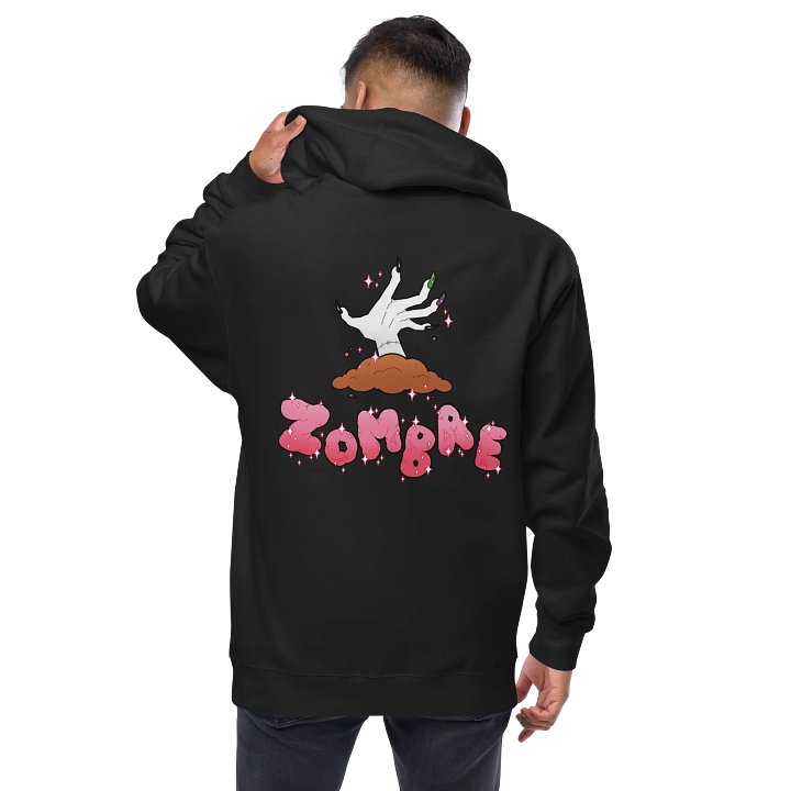 "ZOMBAE" Embroidered Zip-Up Hoodie product image (1)