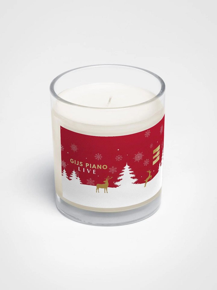 Winter Wonderland - Soy Wax Candle In A Clear Glass Jar (Gijs Piano LIVE) product image (2)