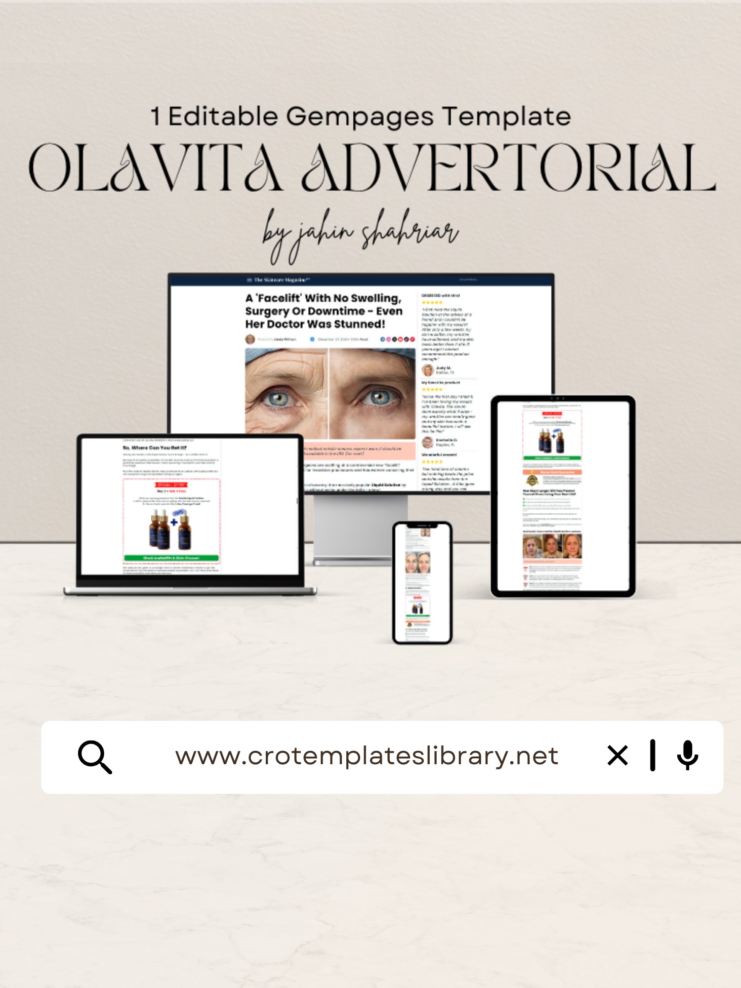 Olavita Gempages Advertorial Template product image (1)