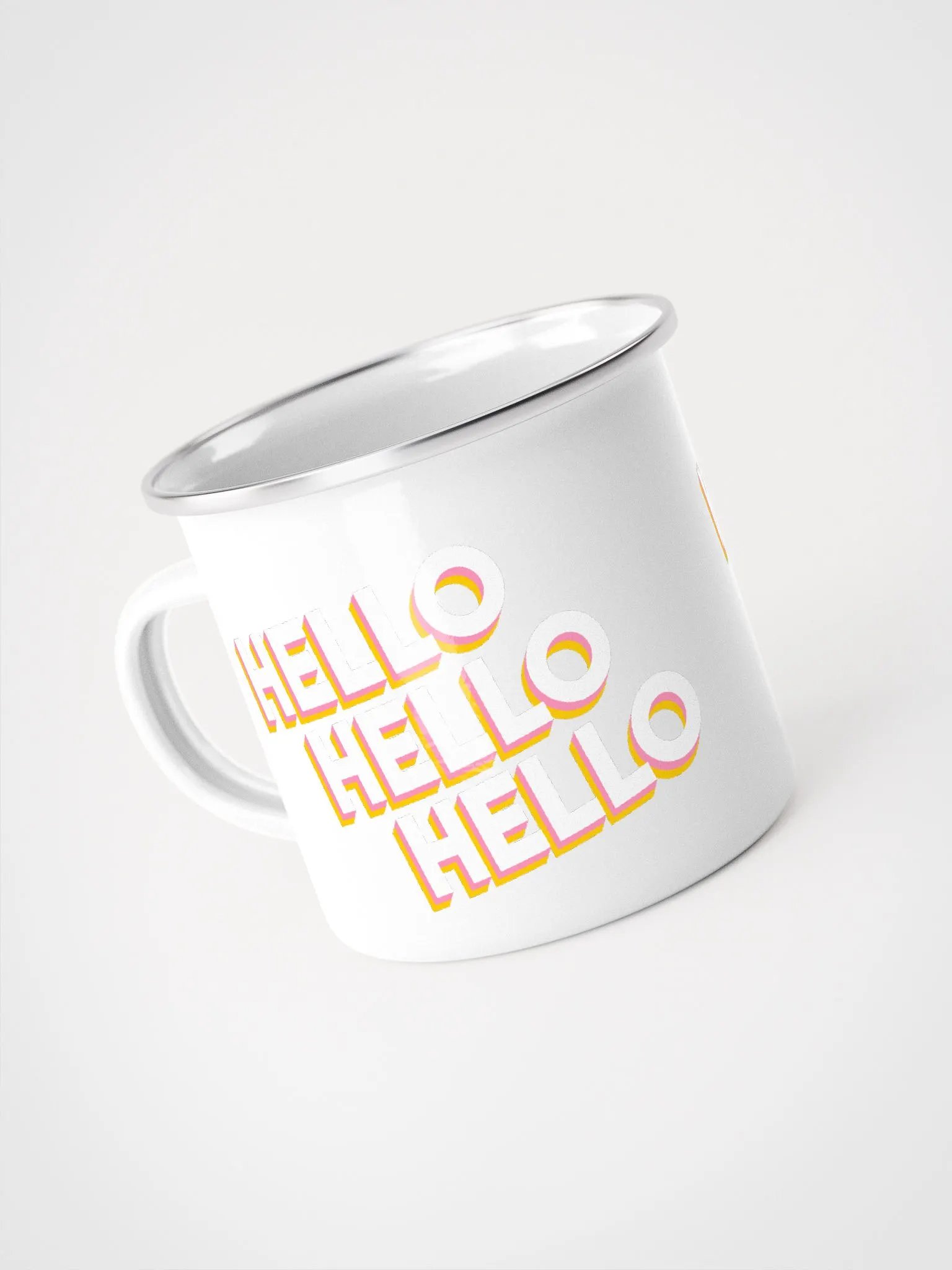 Hello Hello Hello | Enamel Mug product image (2)