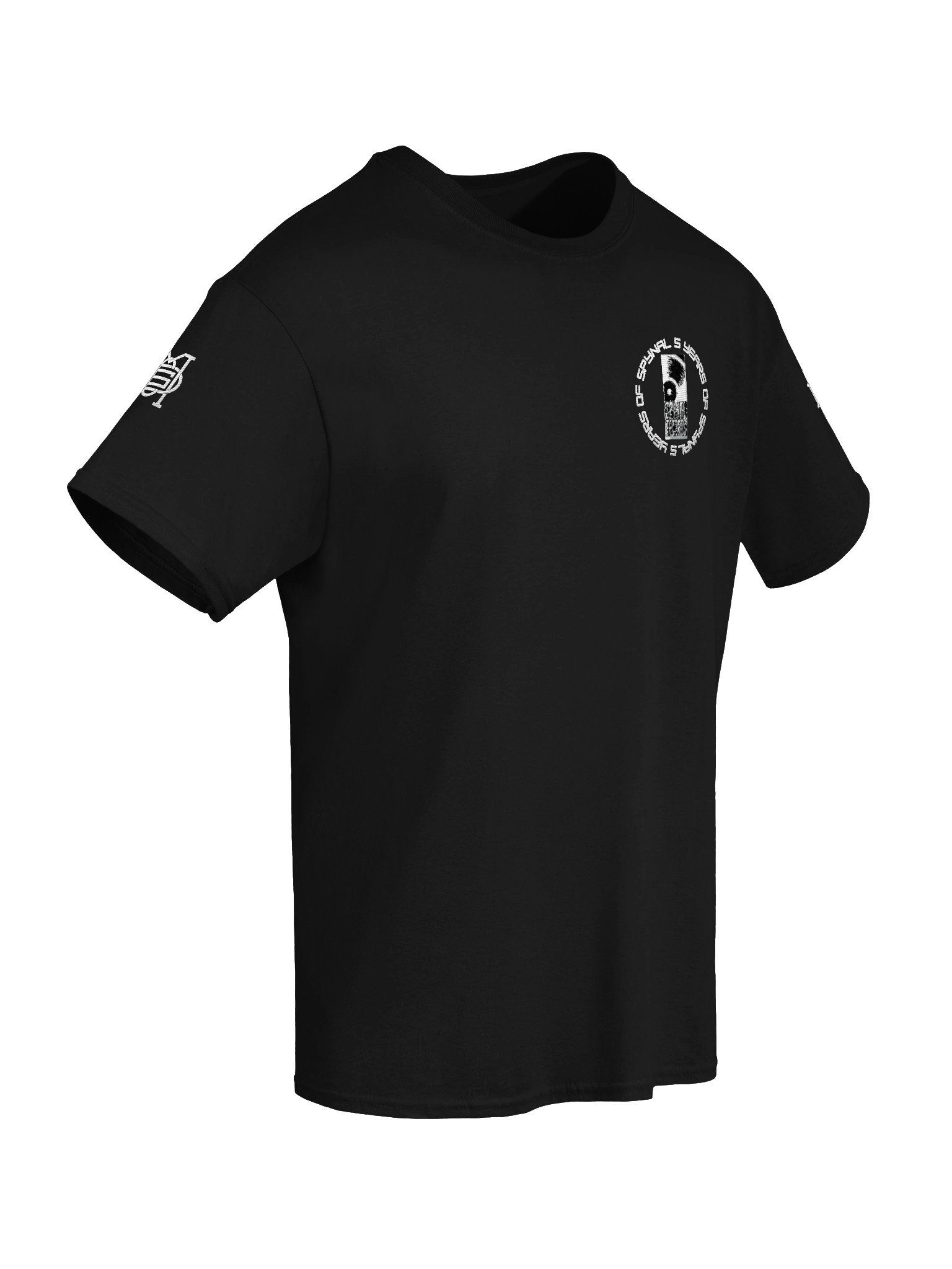 5 YRS SPYNAL x CUSSDEM Embroidered Unisex Heavyweight Tee Black product image (8)