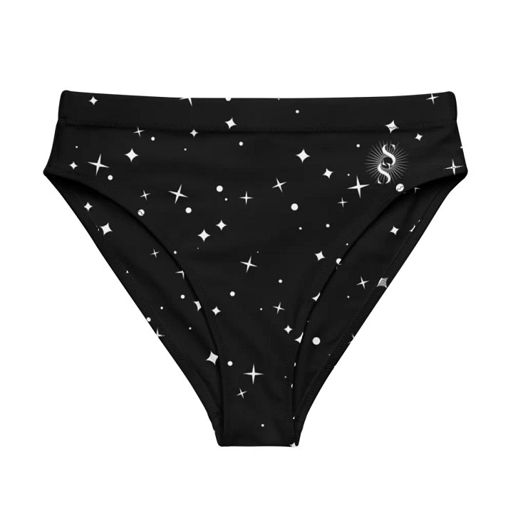 Cosmic Black High Waisted Bikini Bottom product image (1)