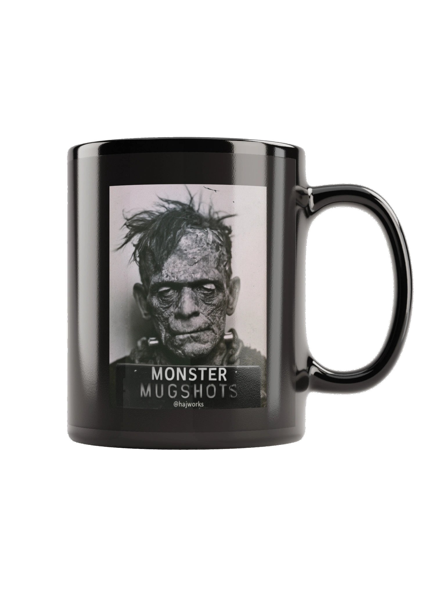 Monster Mugshots No. 001 - Black Ceramic Mug product image (5)