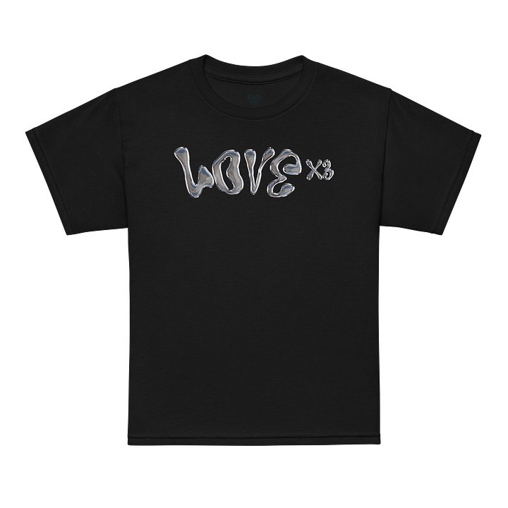 LOVE X3 Kids Black T-Shirt product image (1)