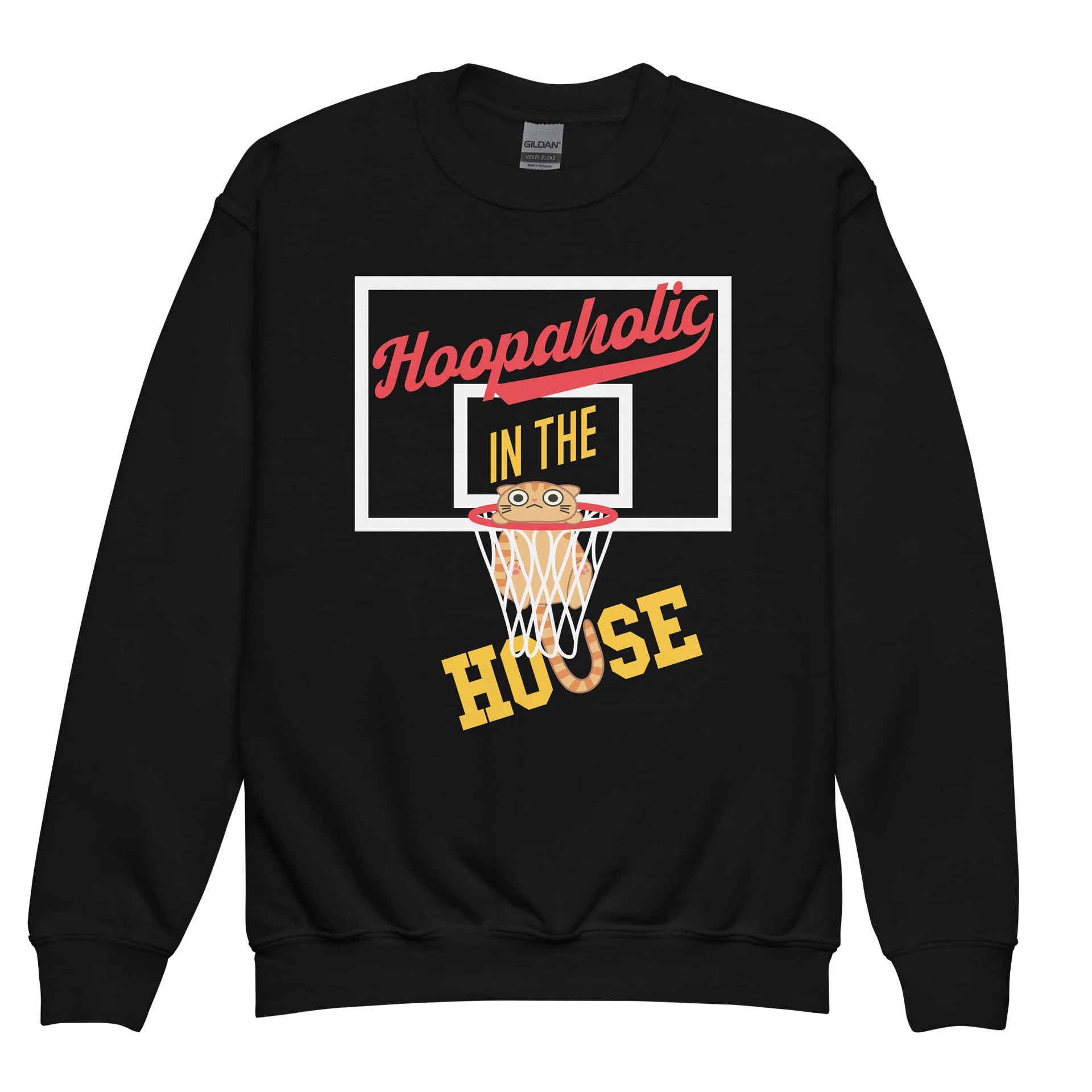 Basketball Cat (Hoopaholic IN THE HOUSE) - Unisex Youth Sweatshirt product image (1)