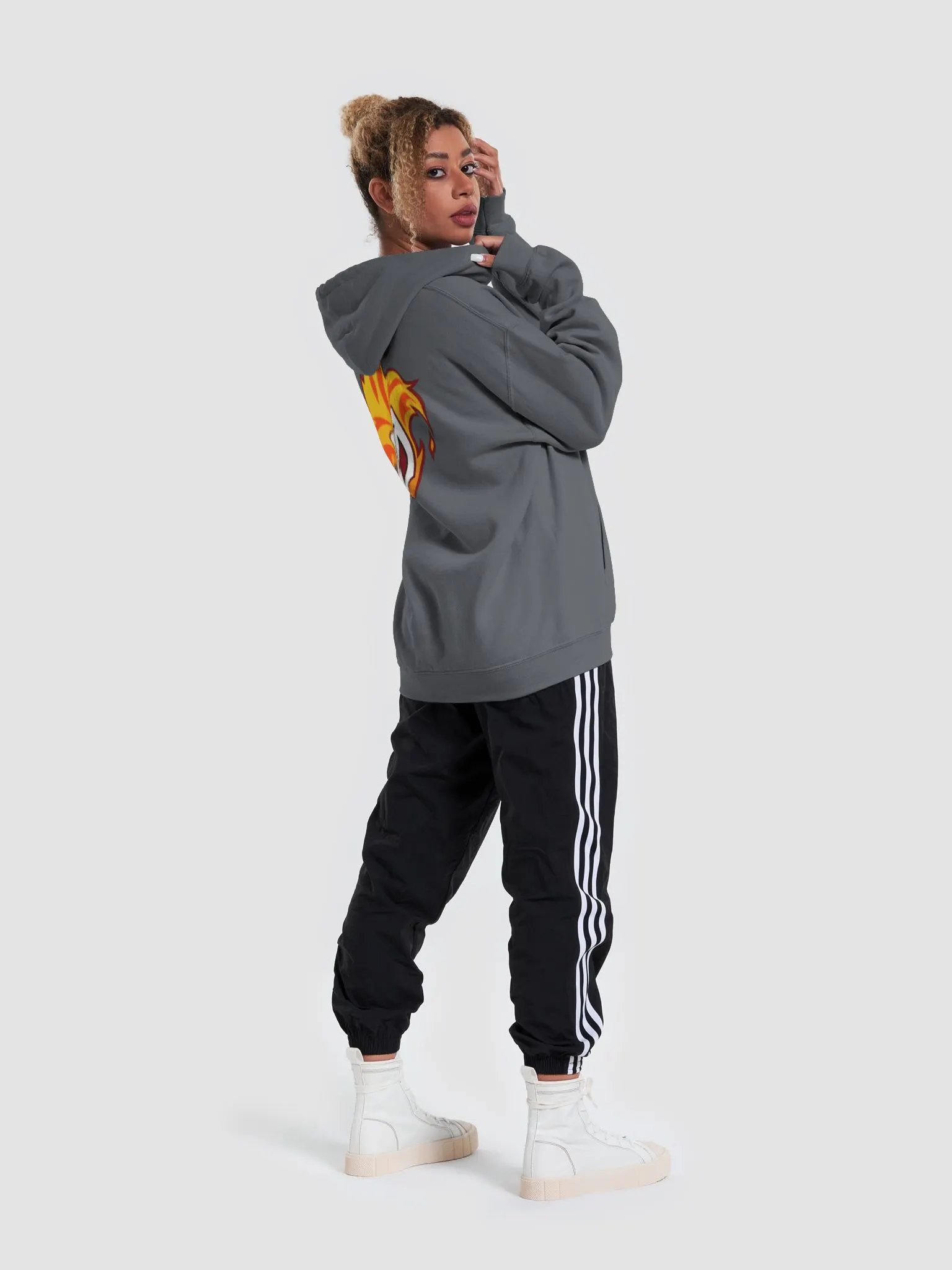 DasTactic Flaming Jester Hoodie product image (3)