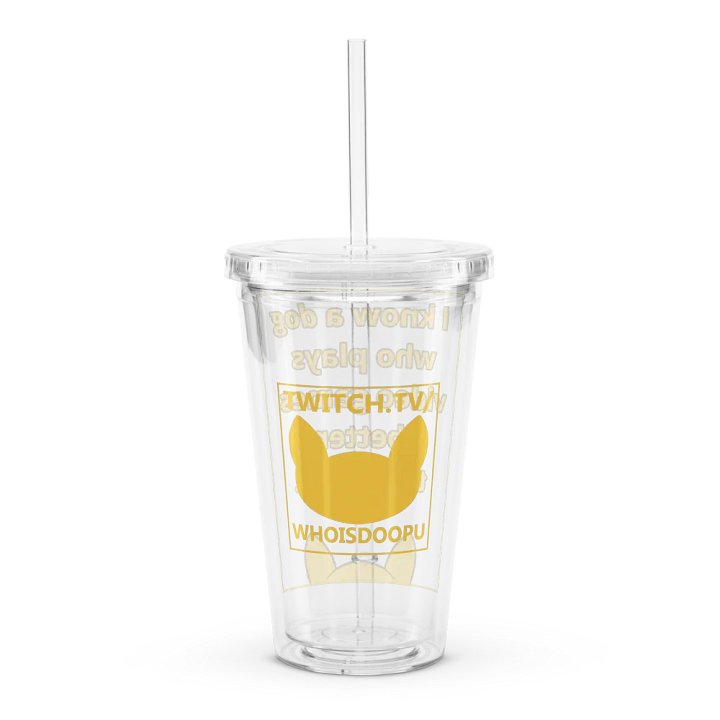 Doopsters - I know a Dog Gamer - Double Wall Plastic Tumbler (16 ounce) product image (2)