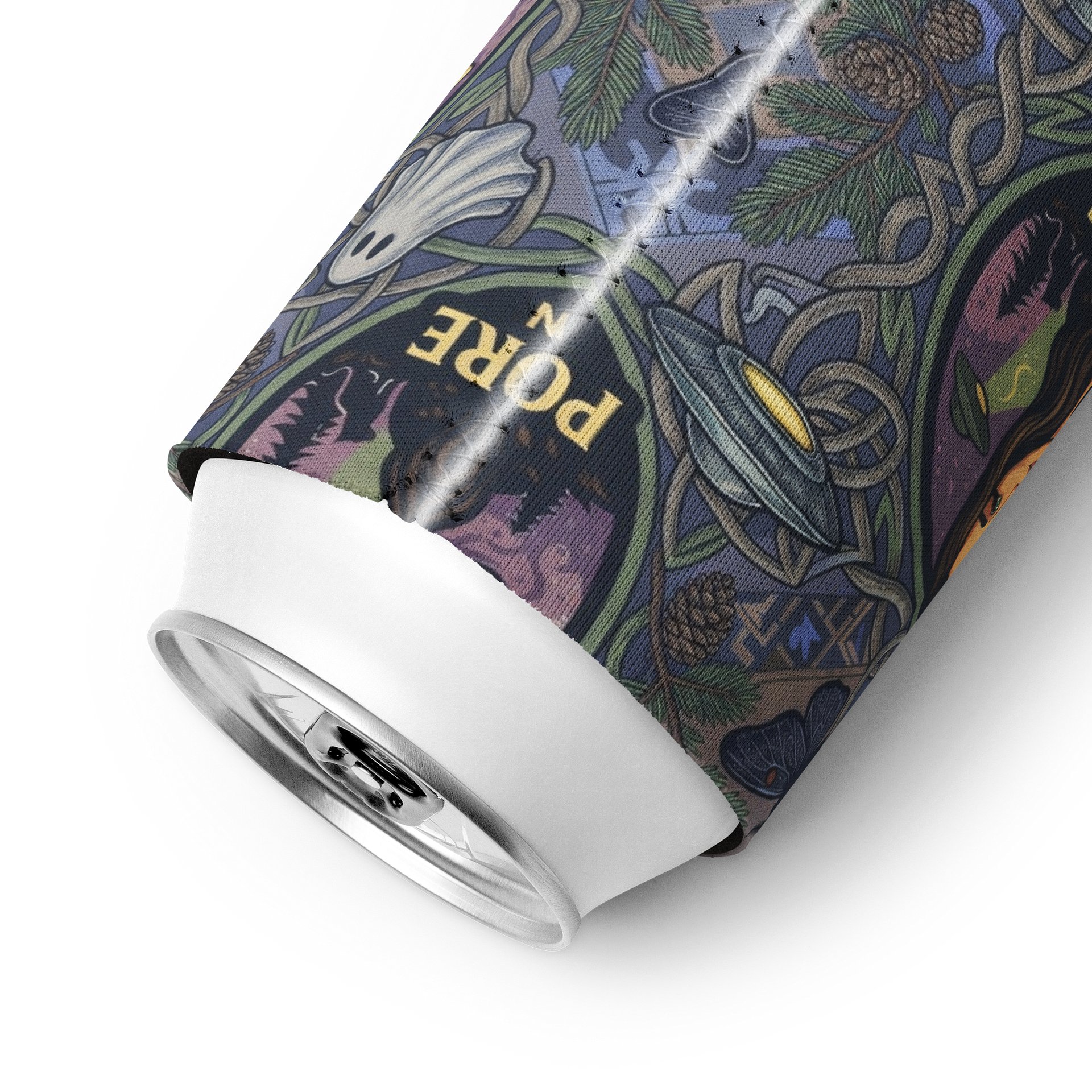 PORCH LORE DEVAN PERIWINKLE MOTH COOZIE CAN COOLER product image (9)
