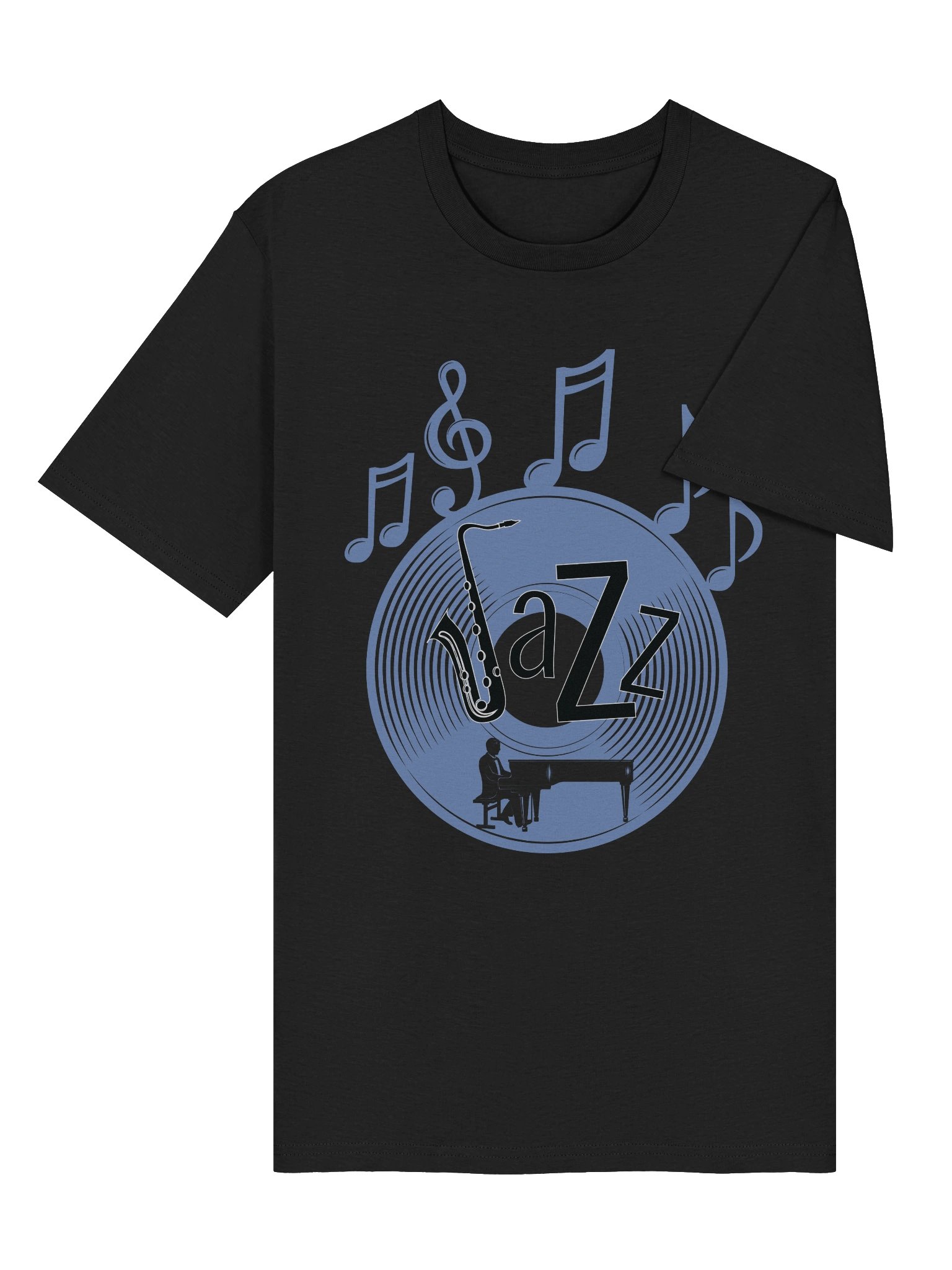 Jazzy Saxophone Organic Cotton Tee product image (37)