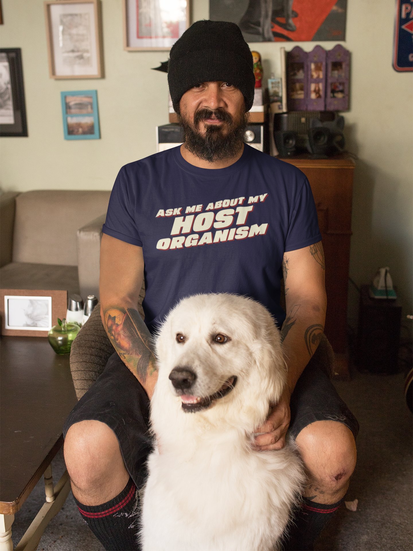 ask me about my host supersoft unisex t-shirt product image (1)