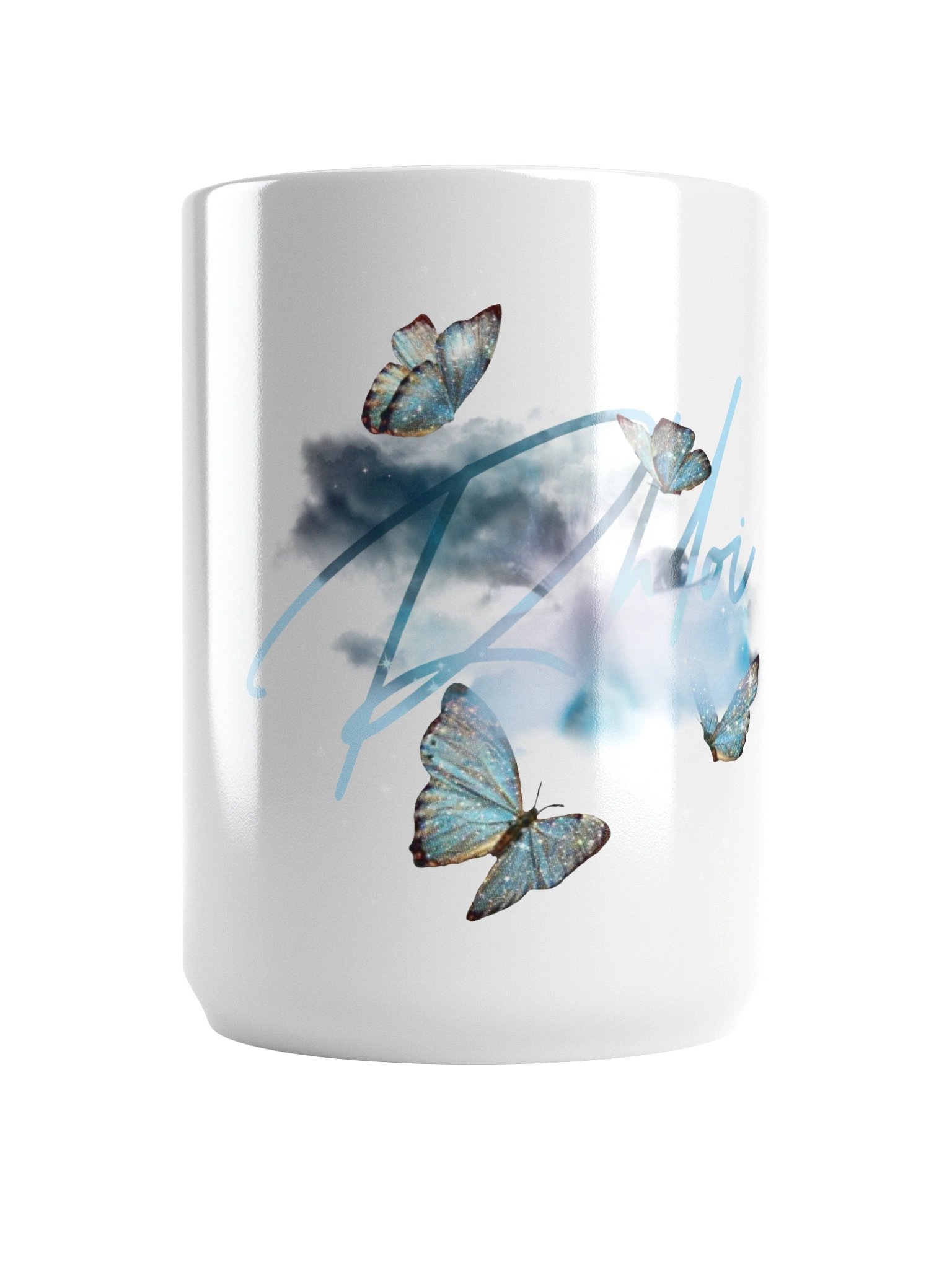 Light Blue~Butterfly Face Mug product image (5)