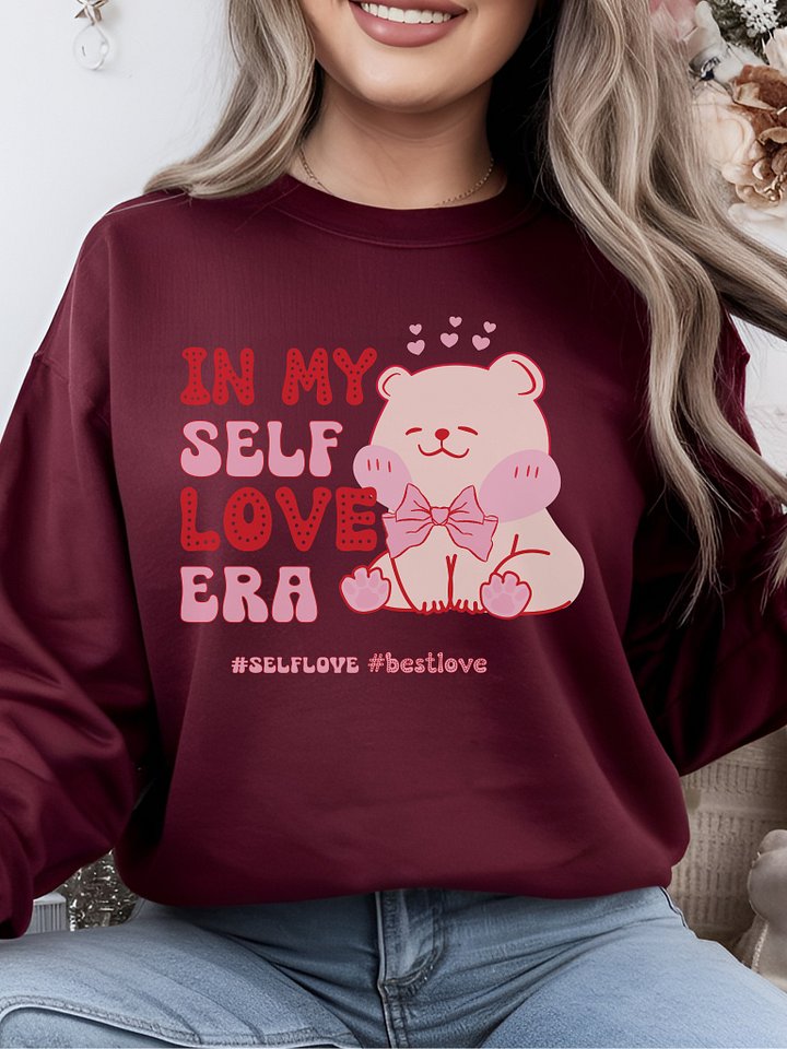 Valentine's day Self-love sweatshirt - In my self love era product image (3)