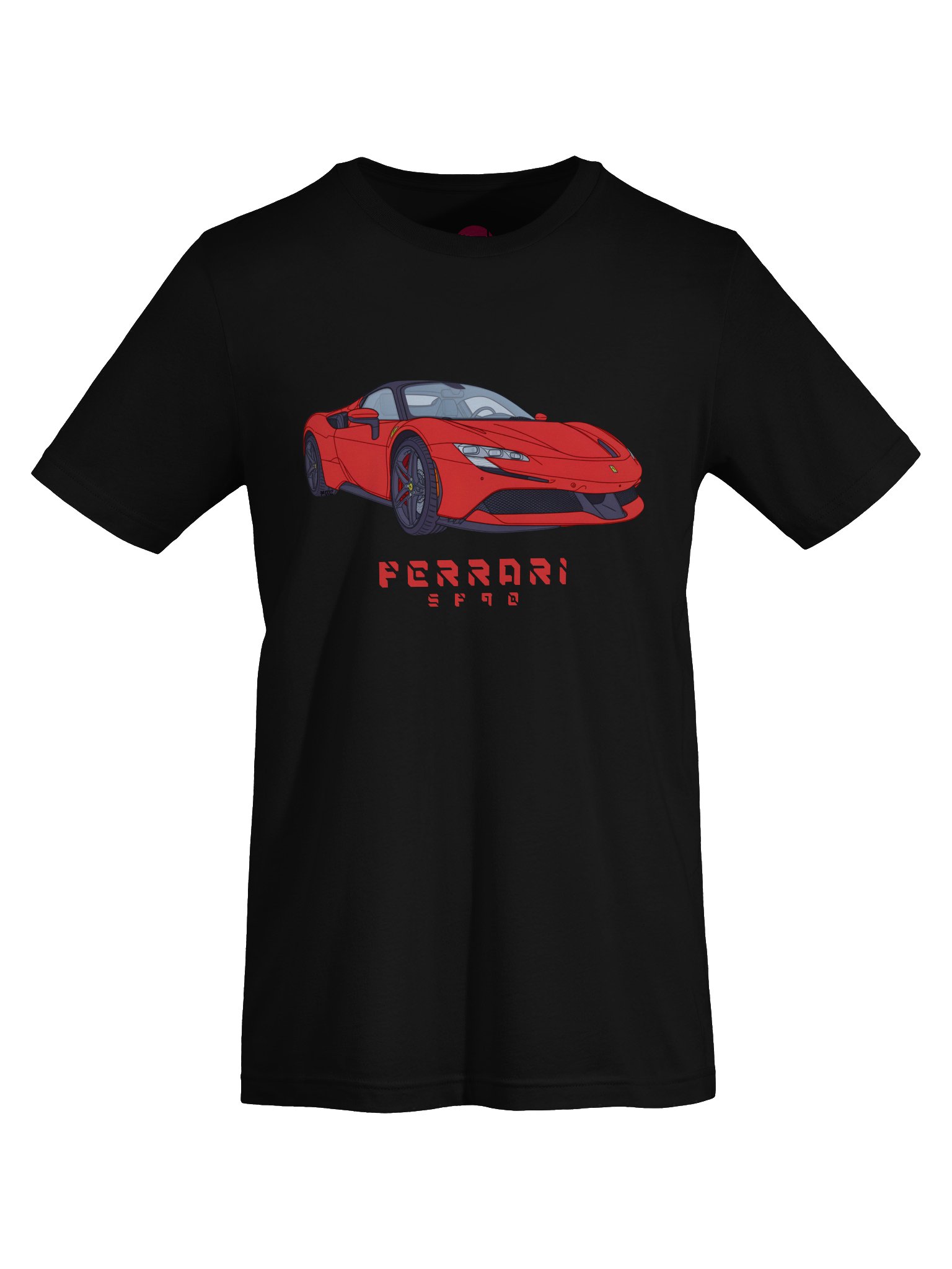 Rosso Corsa Ferrari SF90 Shirt (Retro, Sketch, Silhouette) product image (60)
