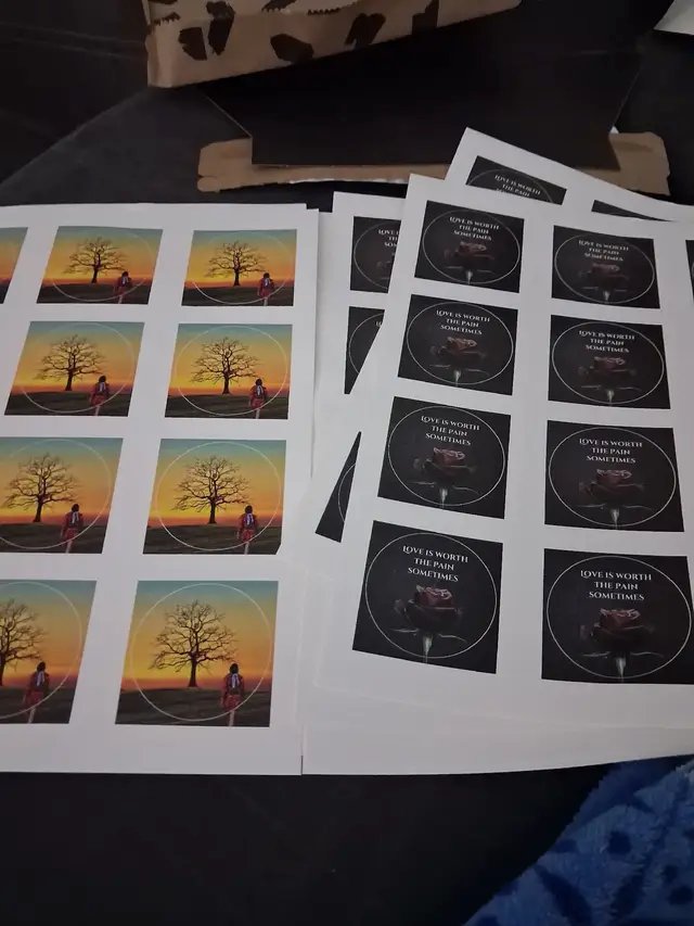 Look what came in the mail today! 😍 #stickers #indieauthor #yay 