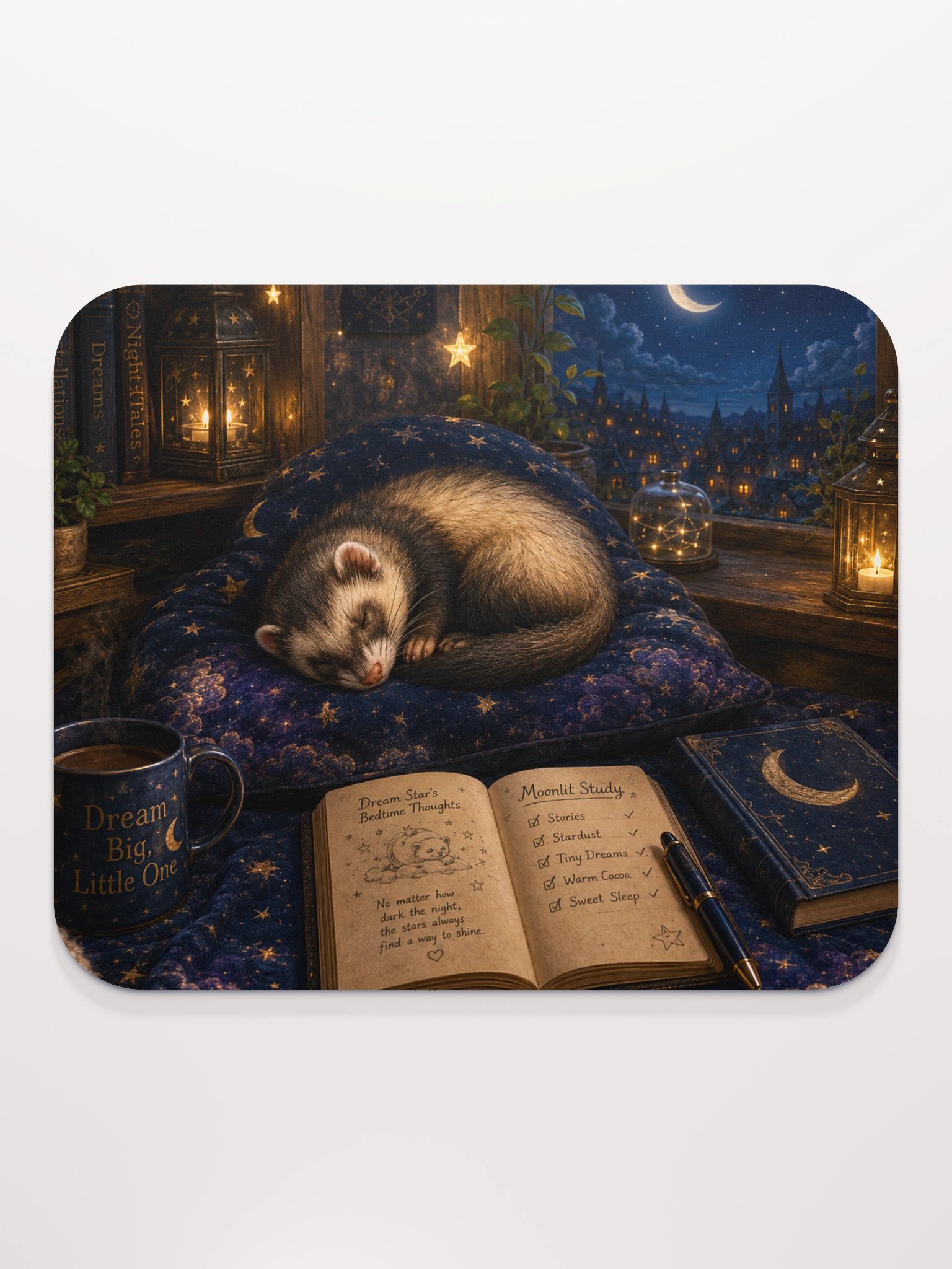 Dream Star's Moonlit Study Mouse Pad product image (3)