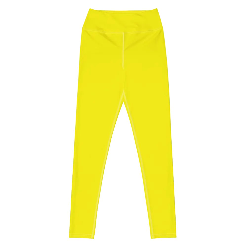 Lemon Yellow High-Waist Leggings product image (8)