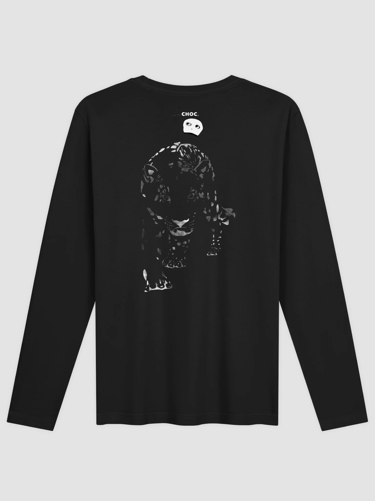The Silent Spectator Long Sleeve Tee in Black product image (2)