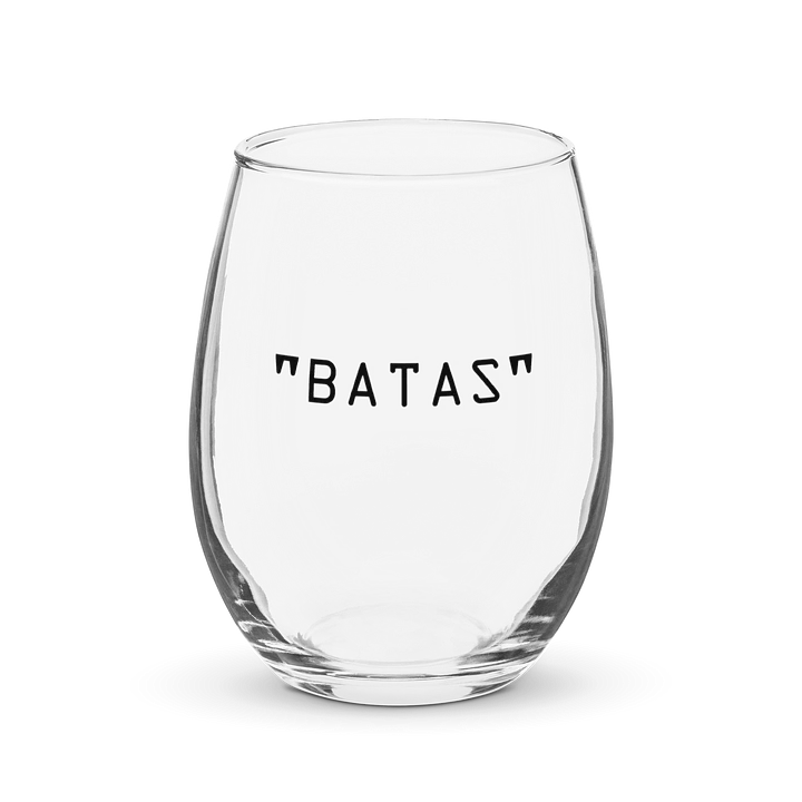 "BATAS" | Clear Round Glass product image (2)