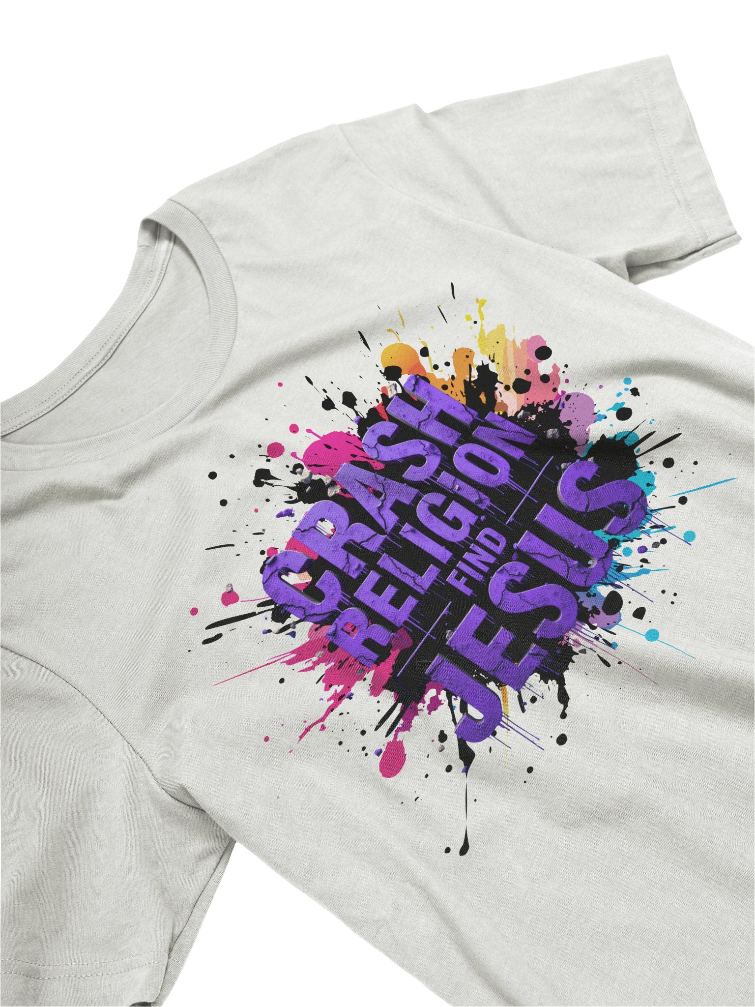 CRASH RELIGION. FIND JESUS. – GRAFFITI STATEMENT TEE product image (16)