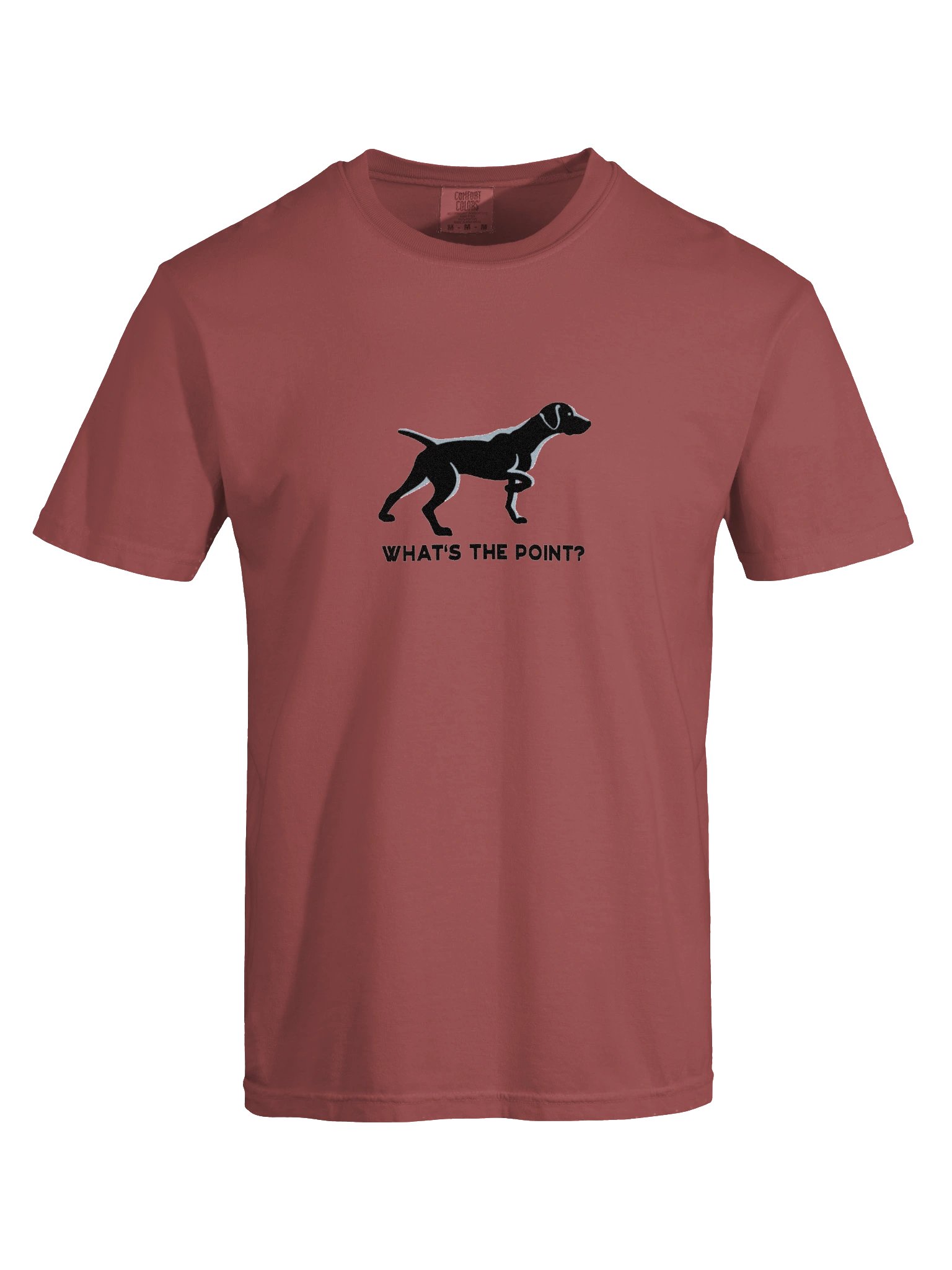 What's the Point? T-Shirt(Embroidered) of a German Shorthaired Pointer(Black) product image (10)