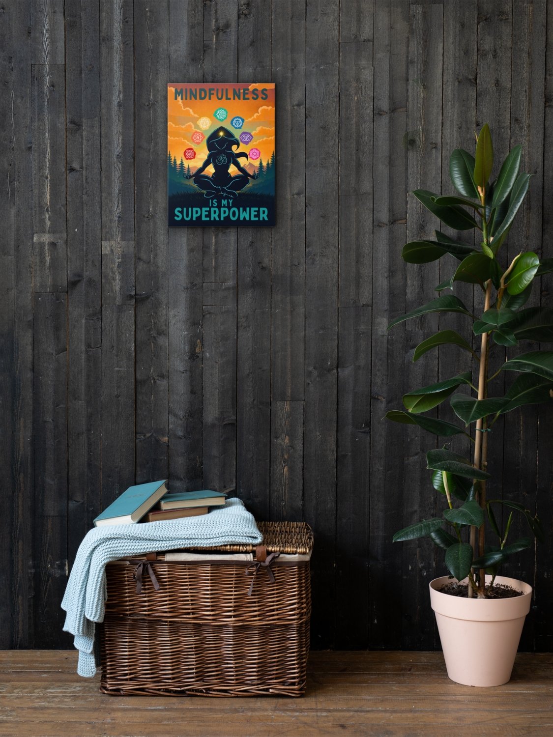Mindfulness Is My Superpower Canvas Wall Art product image (6)