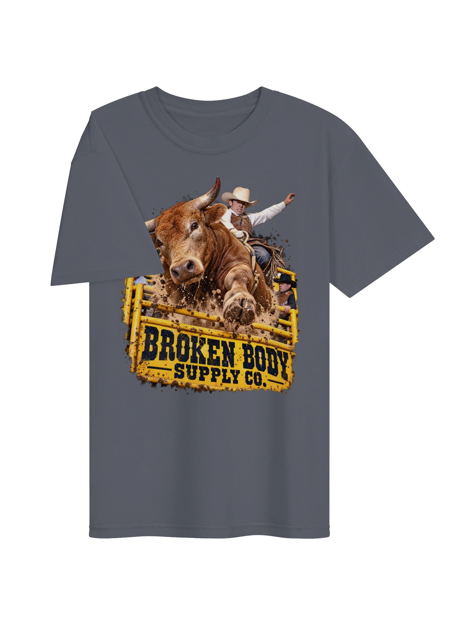 Bull Riding Shirt — Gate Breaker Charging Bull Tee | Broken Roughstock™ product image (4)