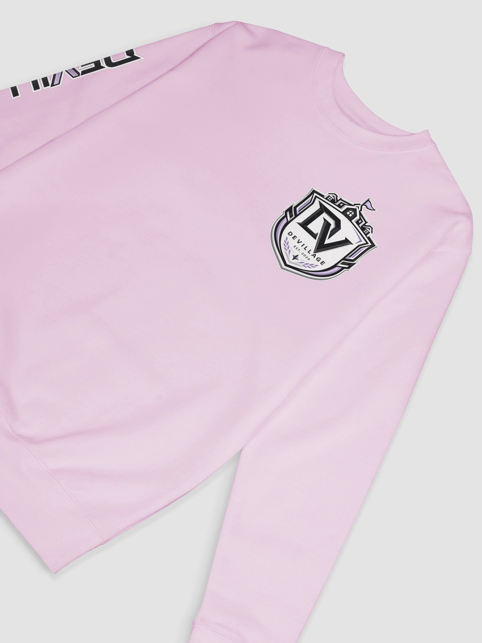 DeVILLAGE Premium Sweatshirt (WHT CREST) product image (6)