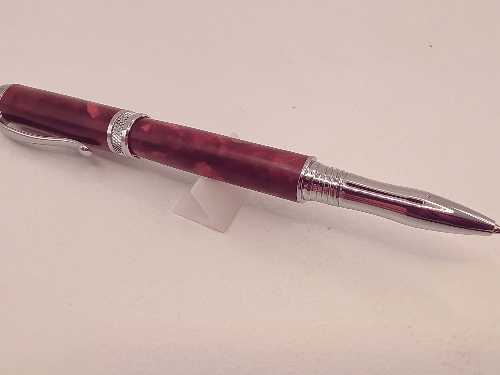 Double‑Dyed Purple and Pink Burl Diamond Knurl product image (1)