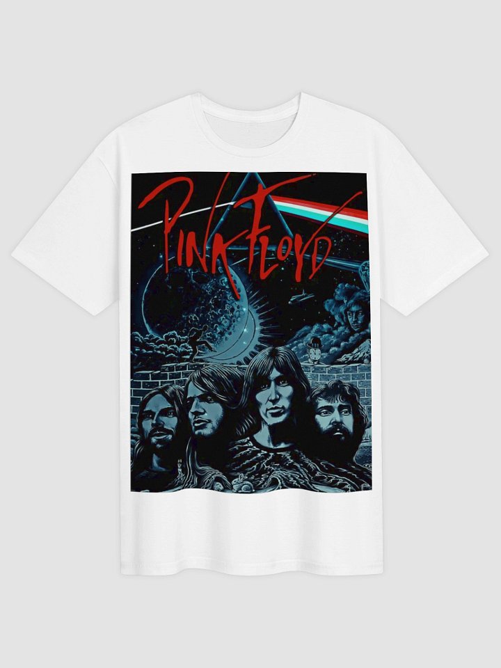 Pink Floyd Dark Side of the Moon Graphic Tee | Dark Art Classic Lineup | Collector Band Shirt product image (1)