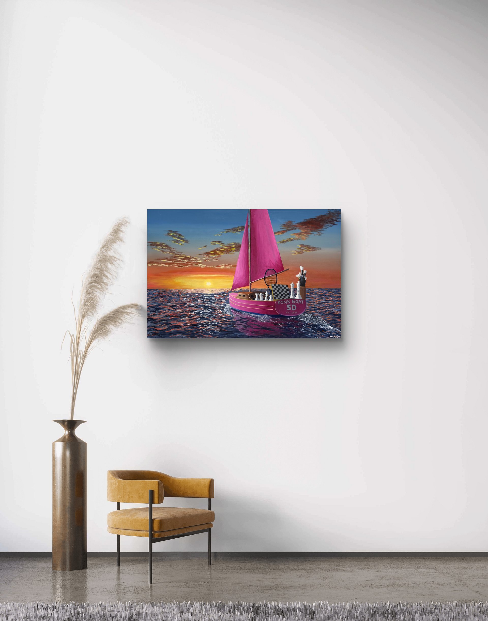 Pink Boat SD - Canvas Print product image (10)