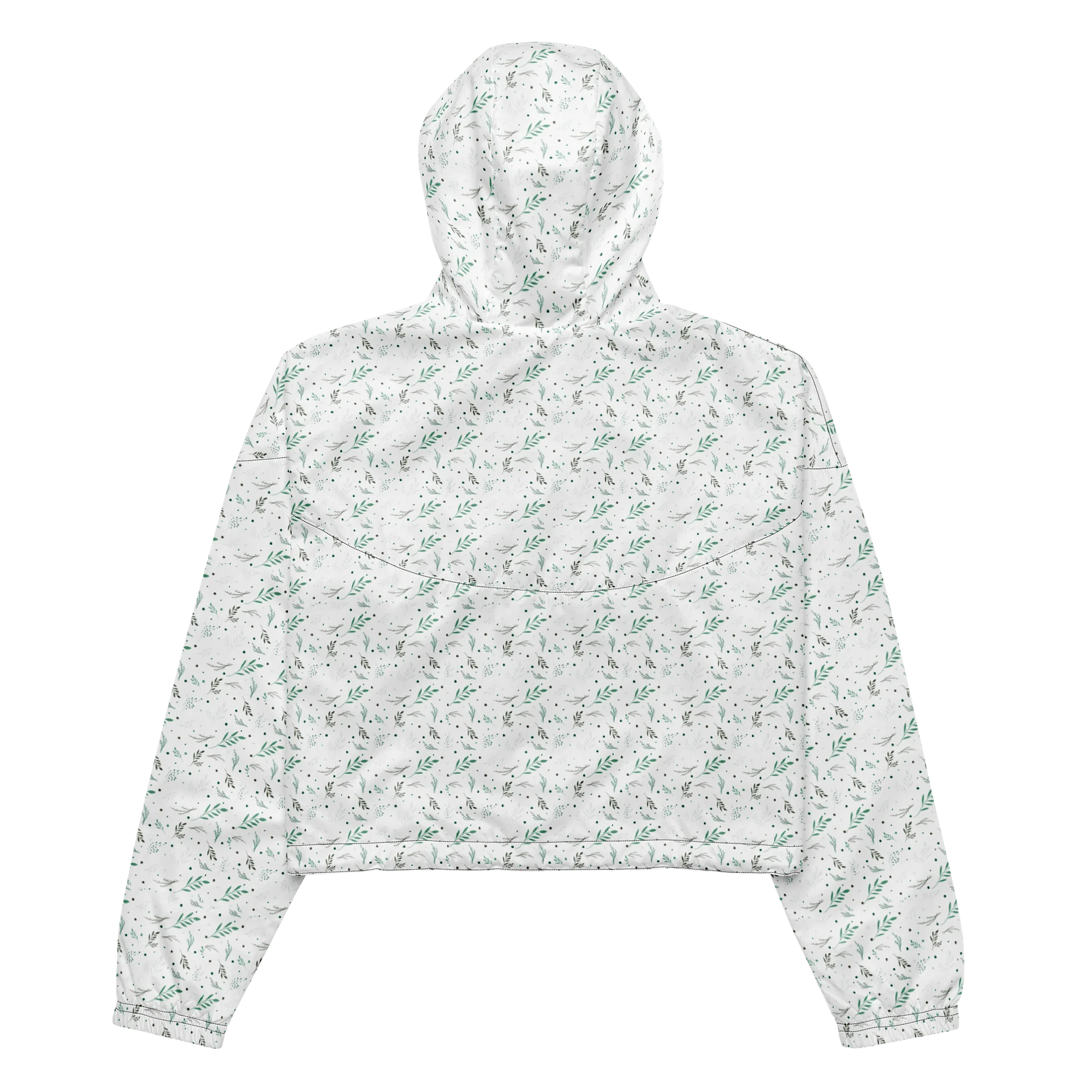 Speckled Leaf All-Over Print Cropped Windbreaker product image (5)
