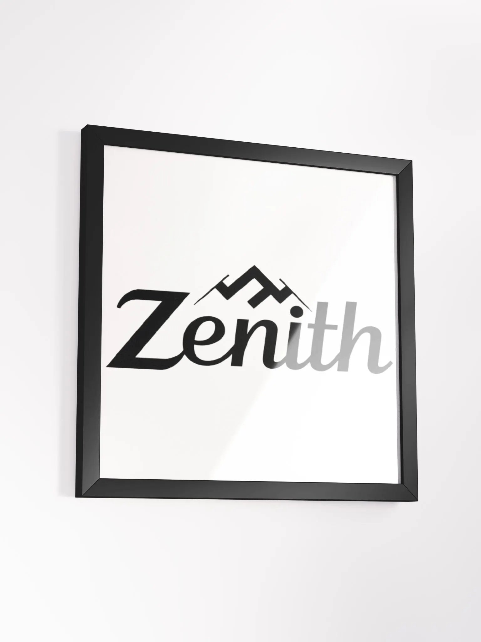 Zenith Framed Matte Poster - Minimalist Mountain Peak Design product image (3)