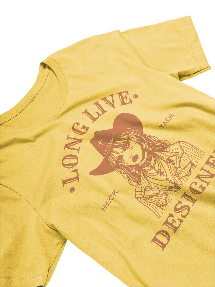 Designer Cowboy Orange Supersoft Tee product image (86)