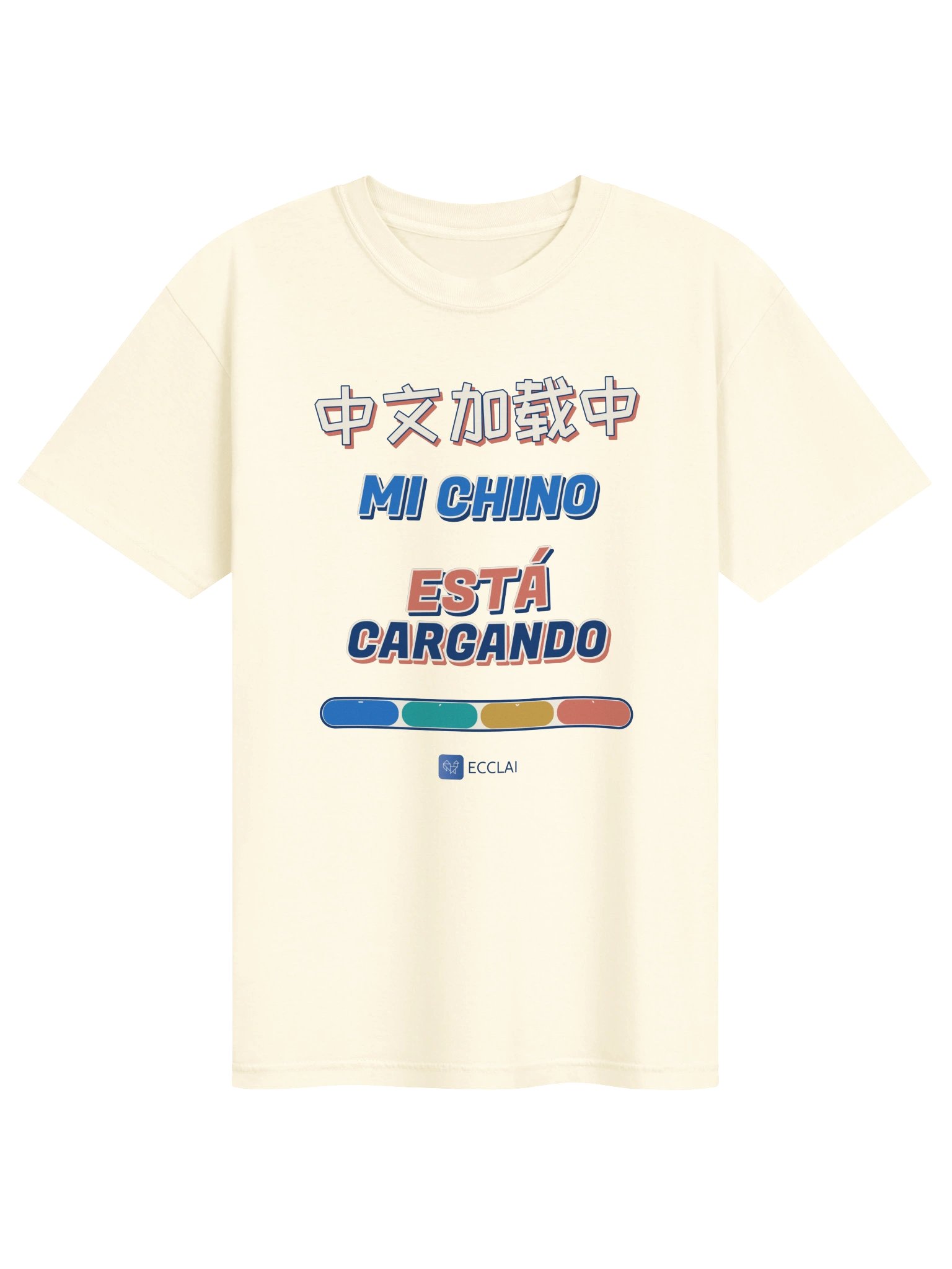 Camiseta marfil ECCLAI - Mi chino está cargando product image (1)