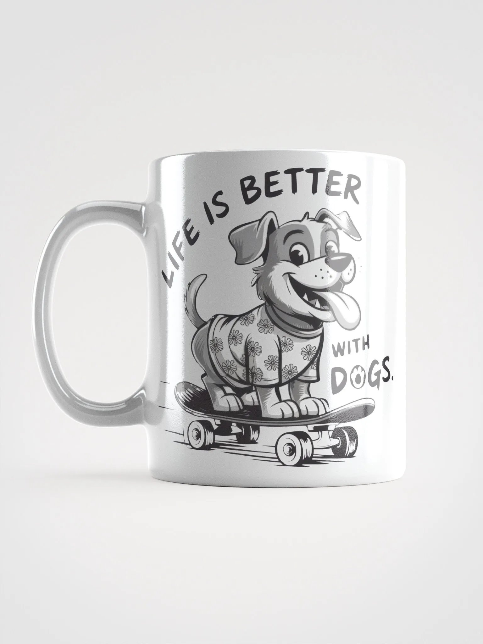 Skateboarding Life is Better With Dogs Mug product image (17)