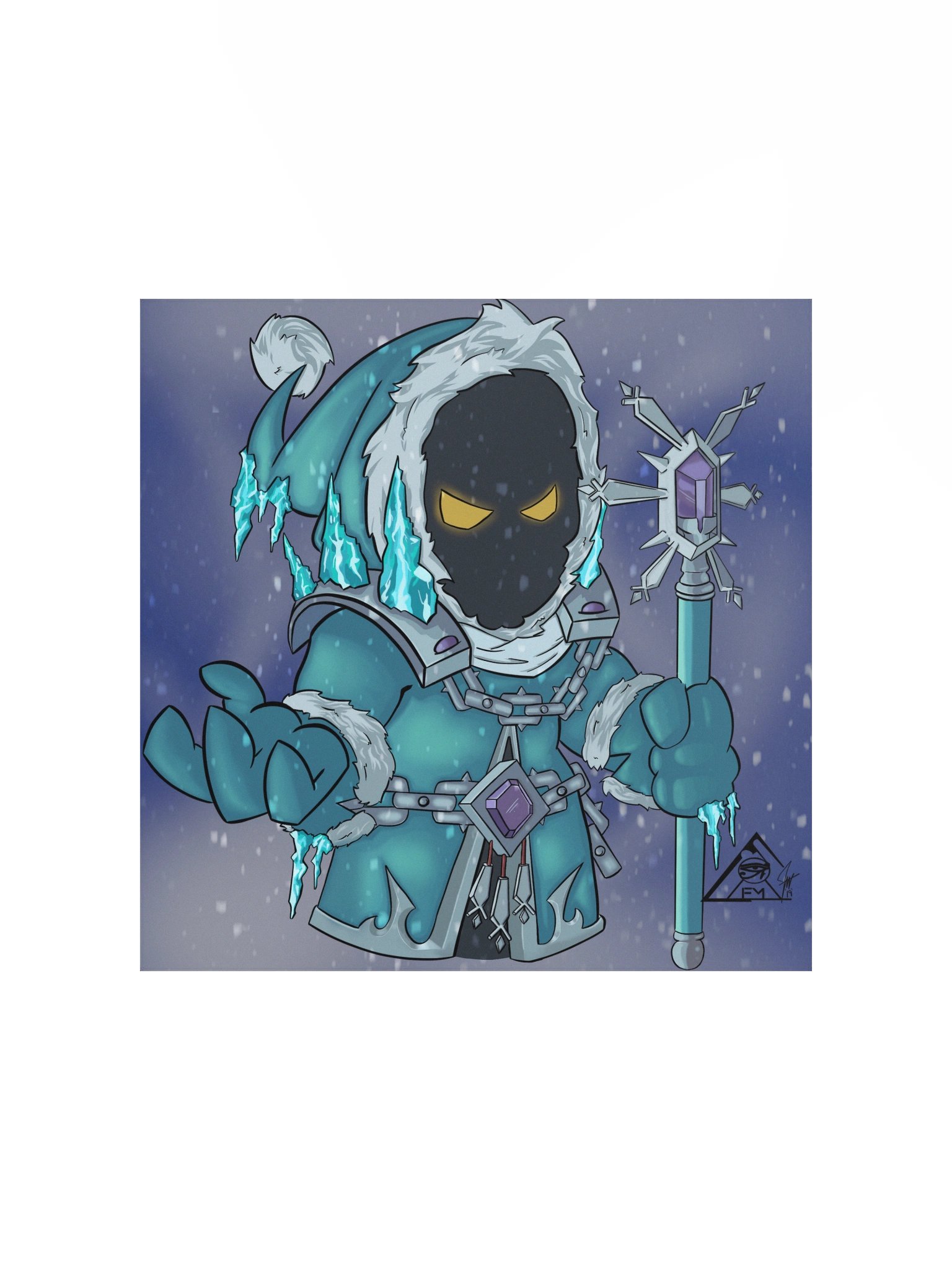Frozen Mage Art Print product image (1)