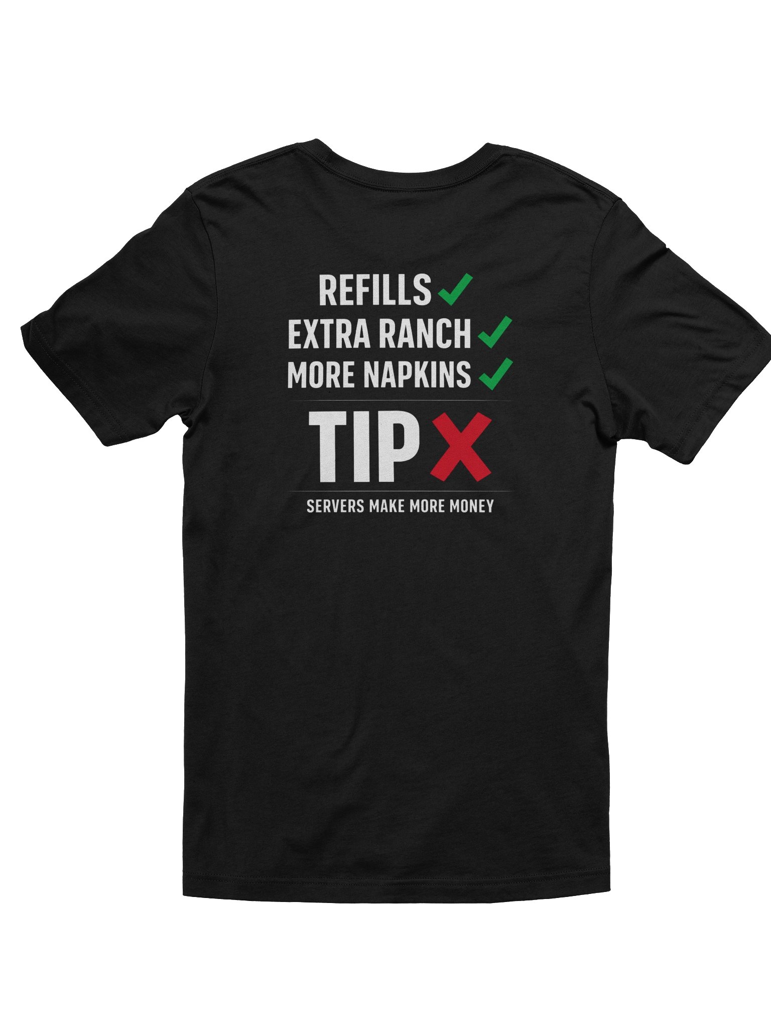 Server's Tips T-Shirt, YES Ranch product image (2)