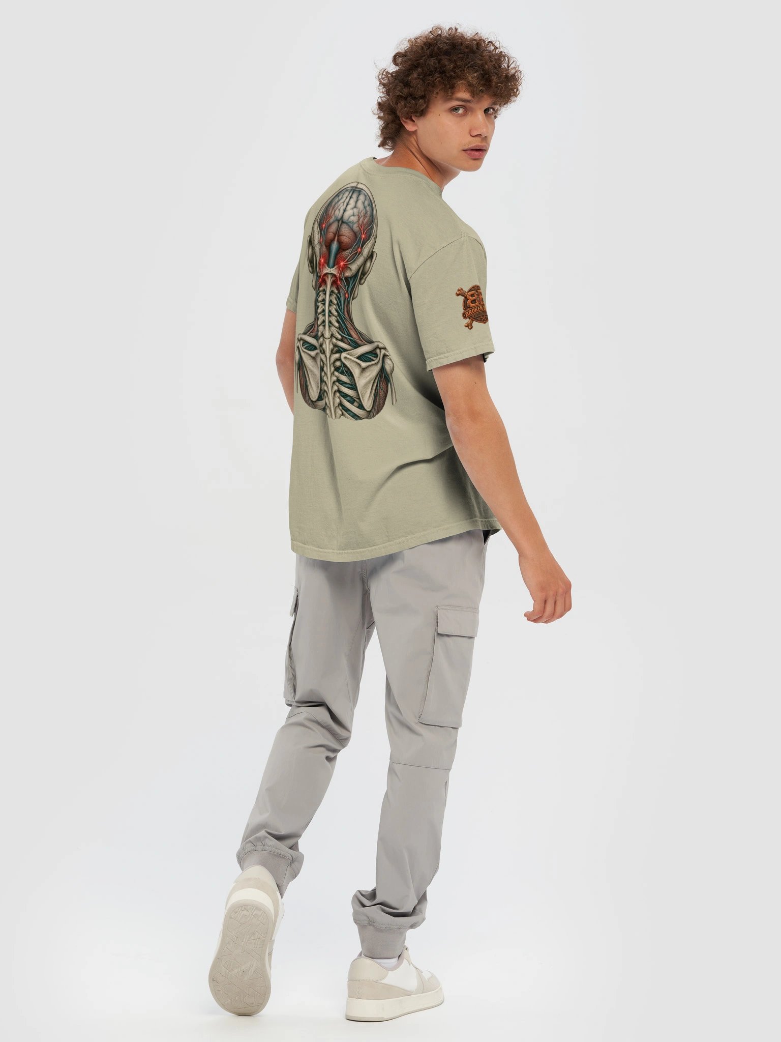 Brain Pain Shirt — Anatomical Brain Front & Back Tee | Rebuild Shop product image (10)