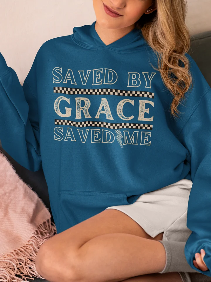 Saved By Grace, Grace Saved Me Christian Faith Hoodie product image (1)