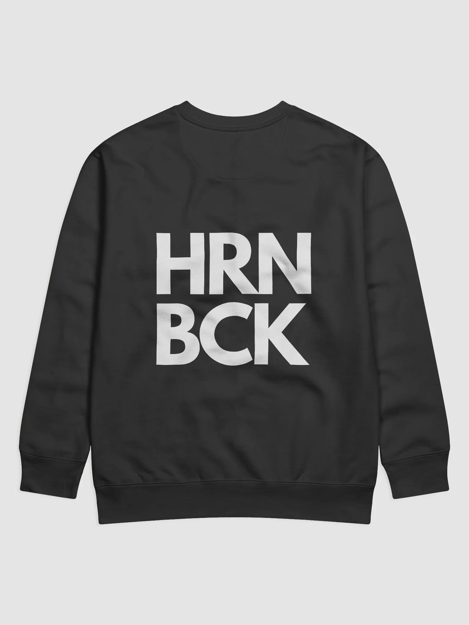 HRNBCK SWEATSHIRT – Original Black Edition (print) product image (1)