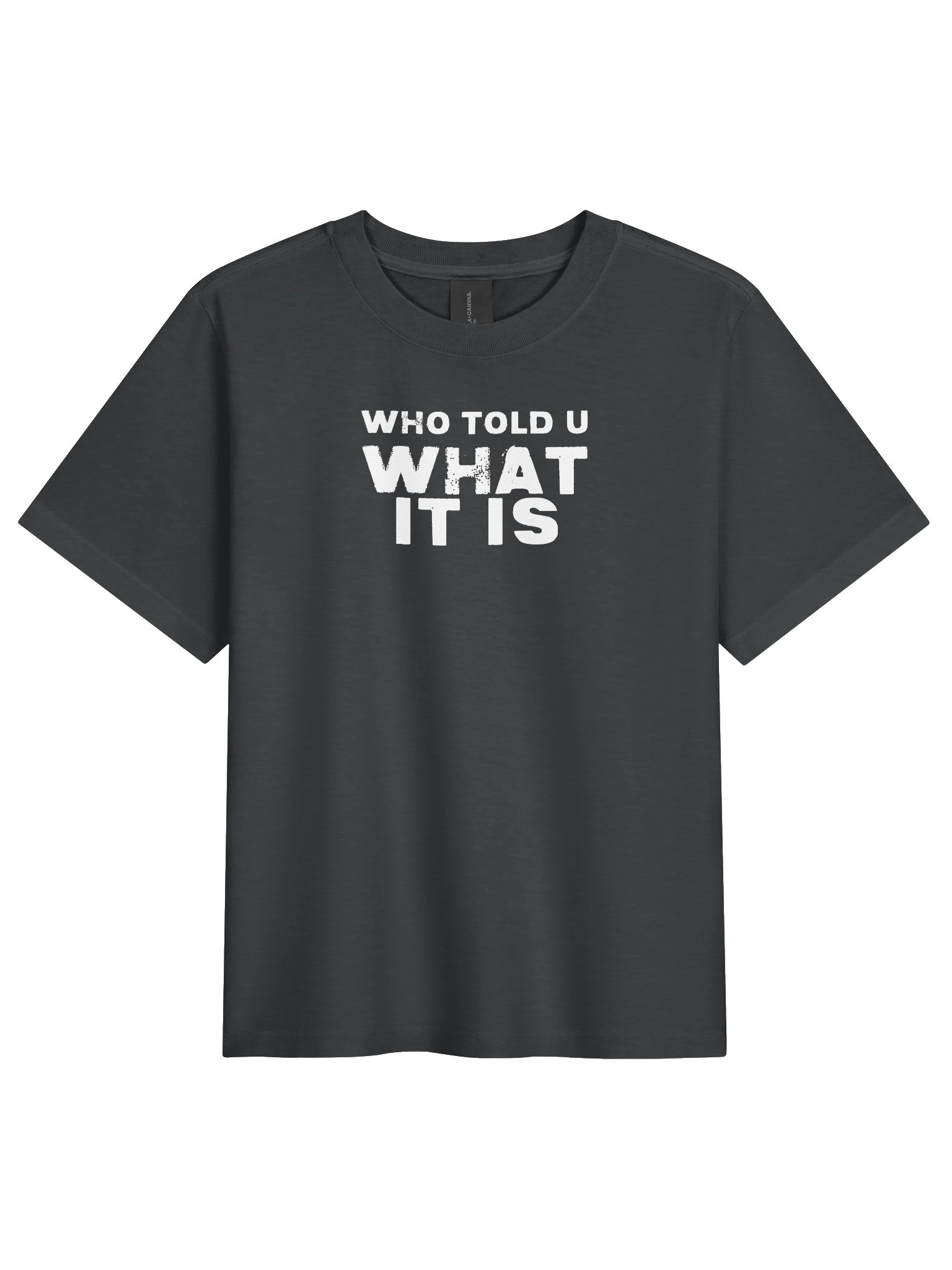 WHO TOLD U WHAT IT IS Tee product image (1)