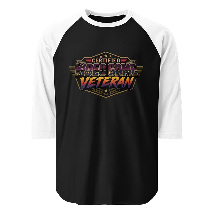 Certified Video Game Veteran Raglan T-Shirt product image (2)