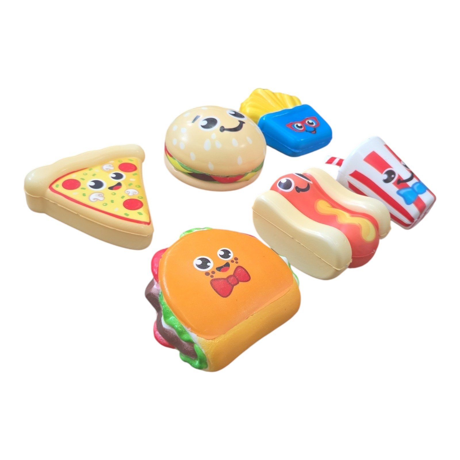 Cute Fast Food Slow-Rising Squishy Toy Set (6-Pack) - Sensory Fidget Kit product image (4)